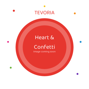 Tevoria p3 Premium Paper Plate — Heart & Confetti