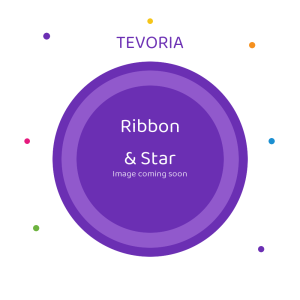 Tevoria p4 Premium Paper Plate — Ribbon & Star