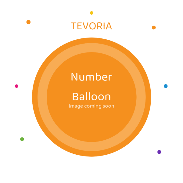 Tevoria p8 Number Foil Balloon — Gold